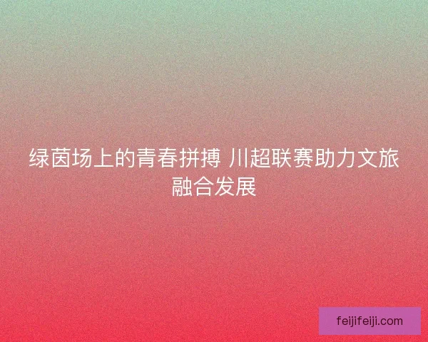 绿茵场上的青春拼搏 川超联赛助力文旅融合发展